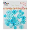 32pcs blue color diy mini mulberry paper flower craft