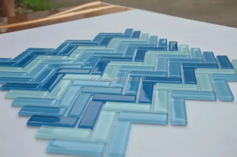 Blue Wave Glass Tile/blue Glass Tile Buy Glass Tile,Blue Glass Tile