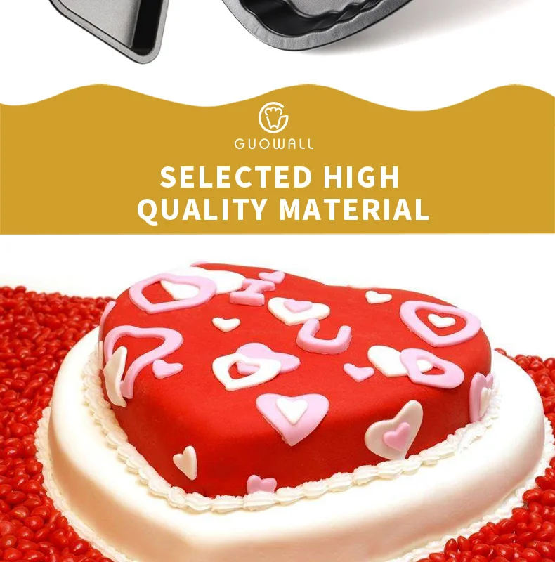 10 inch heart-shaped non-stick diy baking pan for bakery kitchen