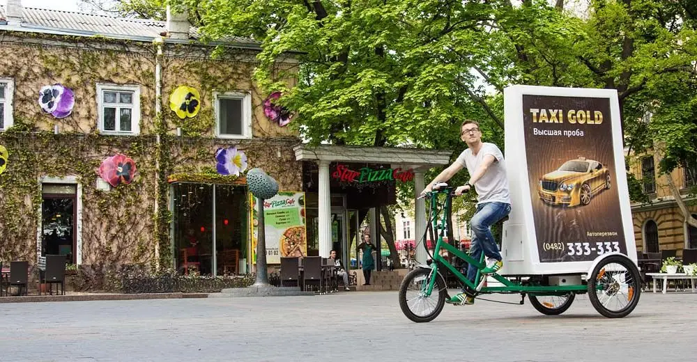 bicycle billboard trailer for sale