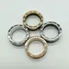 Hot fashion Titanium steel Rome writing figures Ceramic ring and Spring ring