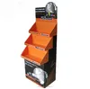 hot selling Tiered Cardboard Dump Bin for Floor, 3Shelves, Removable Header