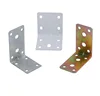 Custom Metal Stamping Parts Furniture Hardware 90 Degree L Shape Corner Angle Bracket Galvanized Steel Corner Bracket