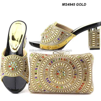 Fashion Style Matching Shoes And Bags Italy Women Shoe Bag To Fashion Style Matching Shoes And Bags Italy Women Shoe Bag To Match For Wedding African