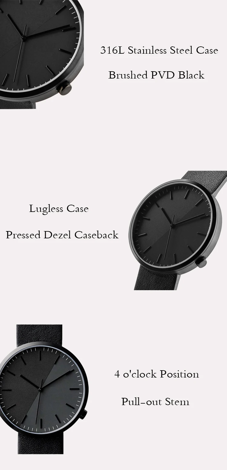 Jam Tangan Quartz Pria Wanita Desain Unik Jam Tangan Semua Hitam Tanpa Kilau Casing Stainless Steel 5atm Tahan Air Buy Jam Tangan Pria Wanita 5atm Tahan Air Kuarsa Menonton Menonton Stainless Steel Product On