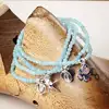 Inspire Jewelry stainless steel Personalised Tiny Eliza's Amazonite Bracelets heart and starfish Four Leaf Clover bead jewelry