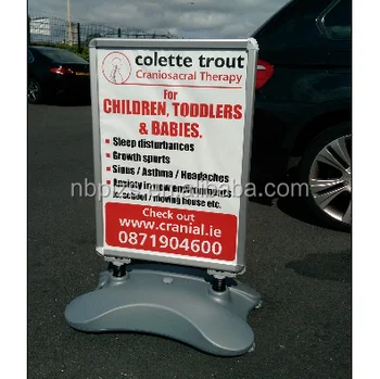 Aluminum 24x36 Water Base Snap Banner Large Stand Forecourt A
