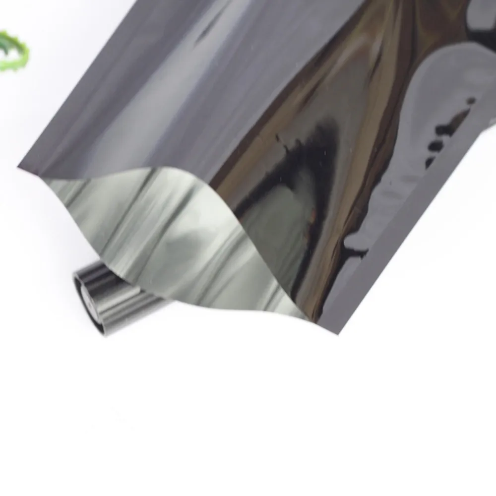 9 13cm Black Color Dustproof Top Opened Aluminum Foil Bag Heat 9 13cm Black Color Dustproof Top Opened Aluminum Foil Bag Heat Seal Mylar Pouch With Tear Notch For Gift Electronics Packaging In Price On