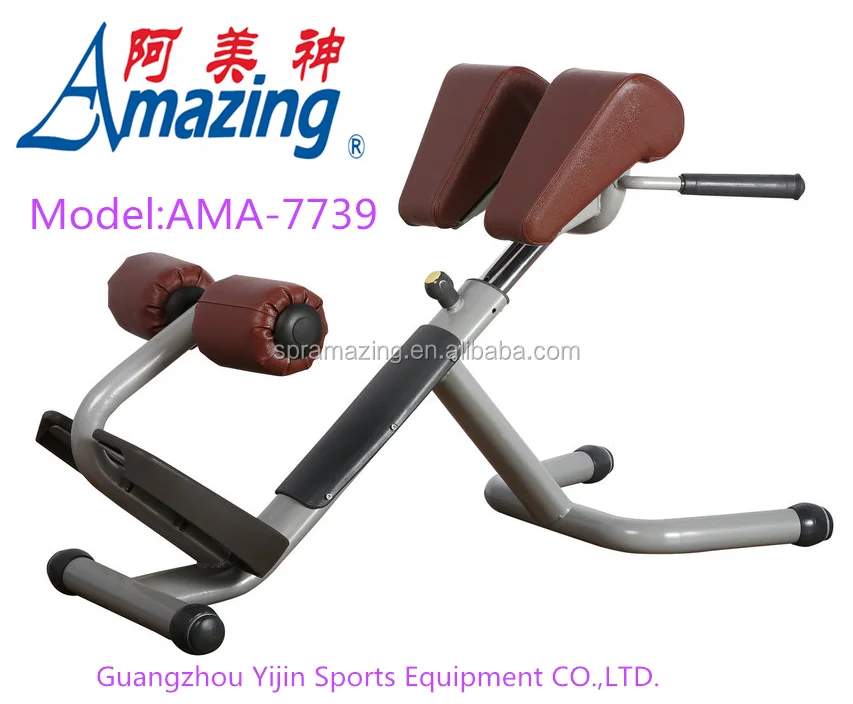 Commercial Roman Chair Gym Fitness Equipment Adjustable