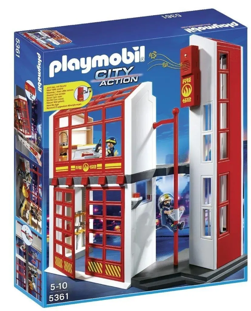 playmobil fire station 4819