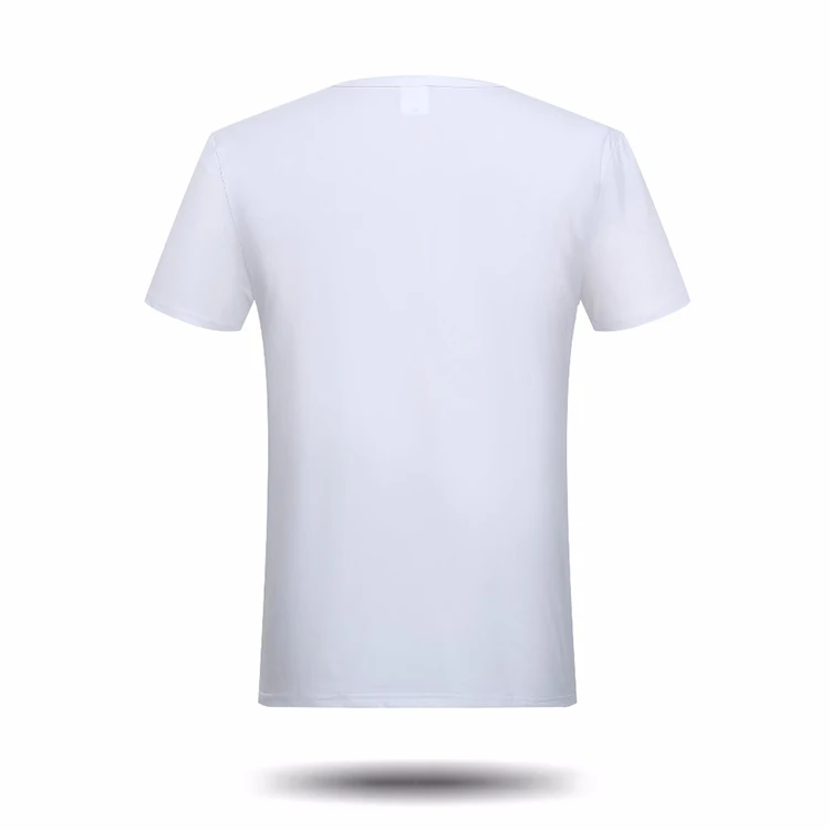 Brand New Solid White Blank T Shirt Men Boys Casual Short Sleeve Shirts ...