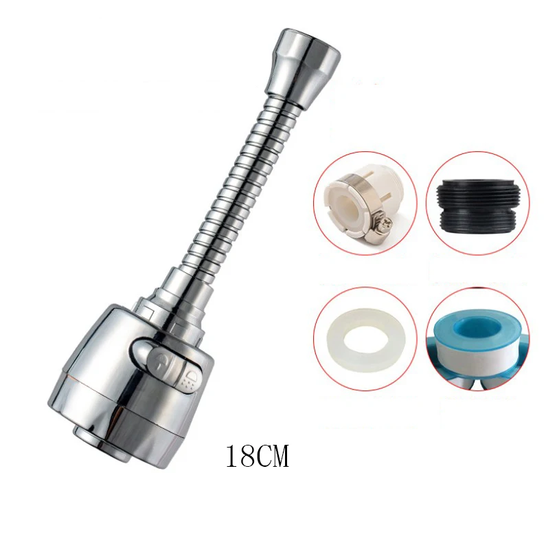 Movable Kitchen Tap Head 360 Rotatable Sink Faucet Spray Head Tap