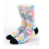 KANGYI custom design unisex sport crew printing sublimation socks Polyester socks