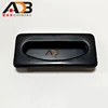 Hardware accessories plastic hidden door handle hidden drawer handle, black ABS embedded square door handle