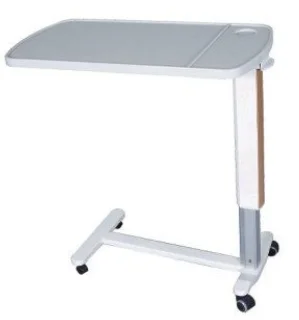 High quality four castors mobile overbed table