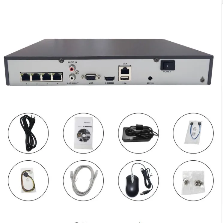 Free Shipping In Stock Original Hikvision 8ch 8 Camera Nvr Kit System