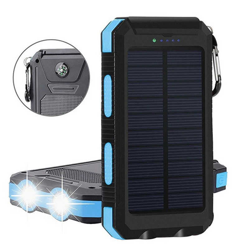 Led Camping Light Solar Powerbank 10000mah Portable Solar Power Bank ...