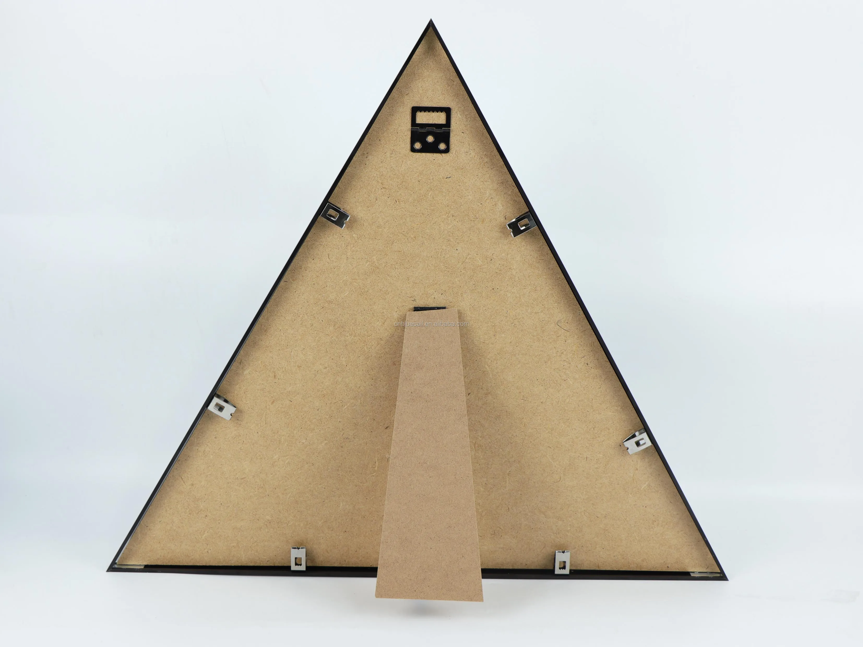 21 英寸三角形铝框架,三角形相框,黑色圣诞树框架