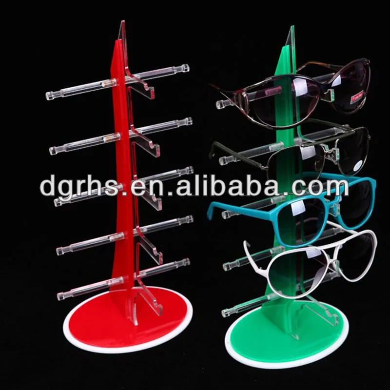 CLEAR ACRYLIC SUNGLASSES & SPECTACLE LARGE DISPLAY STANDS SET OF 5 NEW 