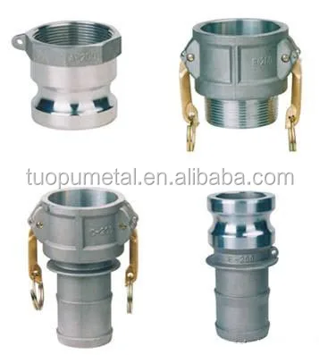 quick aluminum pipe coupler fittings hydraulic coupling joint camlock stainless steel type connect tubing