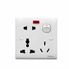 8 pin universal ac wall power socket outlet bangladesh electrical wall switch socket with led indicator light