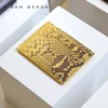 2017 hot sale luxury exotic leather Python card holder custom brand service