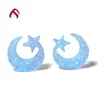 blue fire moon star opal shape opals stone 12xx12mm
