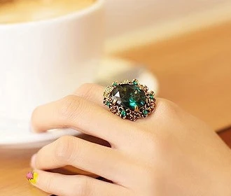 hot fashion Free Shipping Wholesales Fashion Simulated Diamond Luxury Crystal Ring Jewelry Accessories