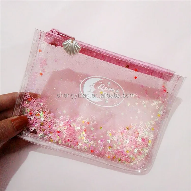 Beautiful Shiny Glitter Plastic Cosmetic Bags Buy Cosmetic Bags