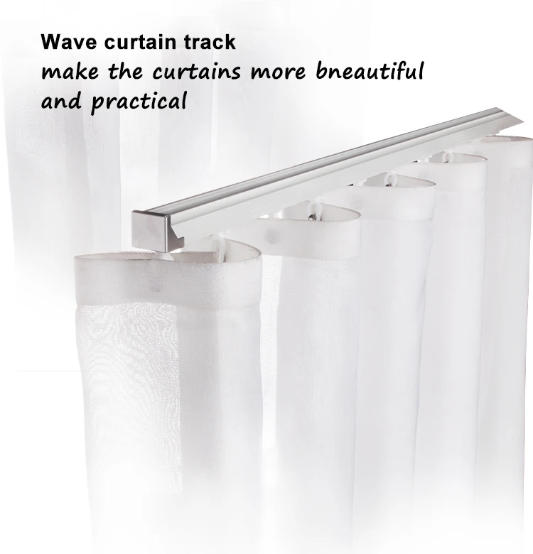 China Supplier Ripple Fold Curtain Track S Fold Curtain Track Wave ...