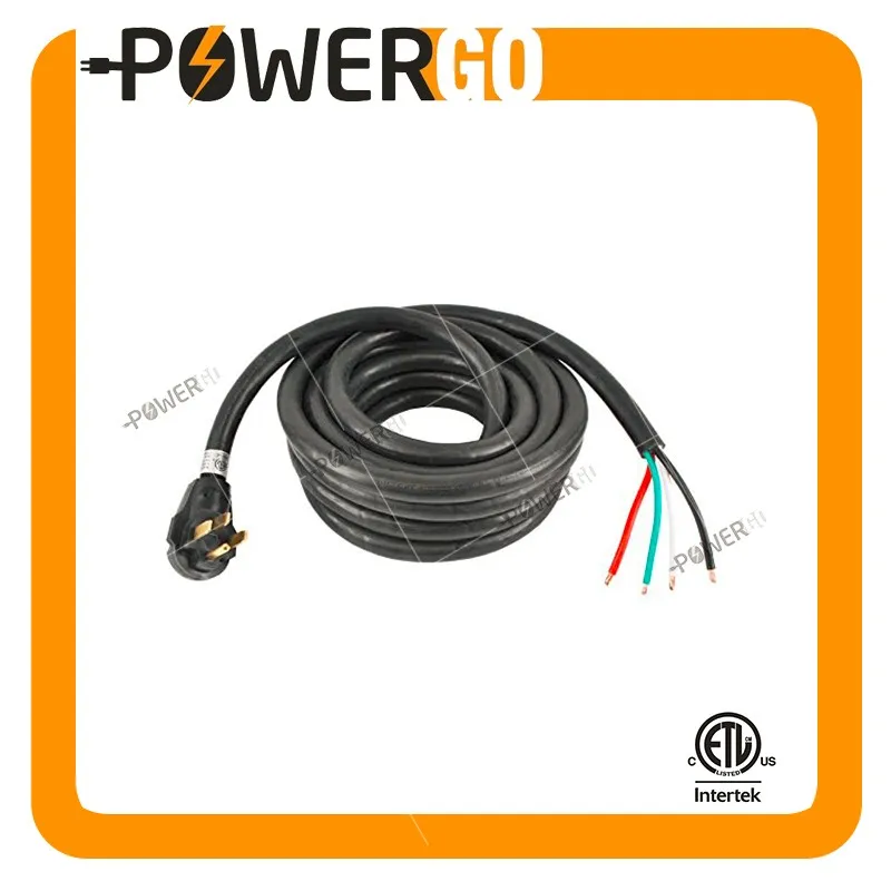 50 Feet 50 Amp Rv Motorhome Power Lifeline Extension Cord 6'' Loose End