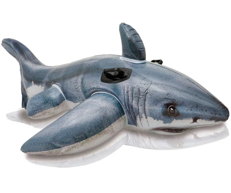Intex 57525 Great White Shark Ride-on Children Toy with 2 Heavy Duty Handles