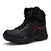Winter shoes suede black leather snow boots