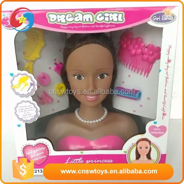 black styling head doll