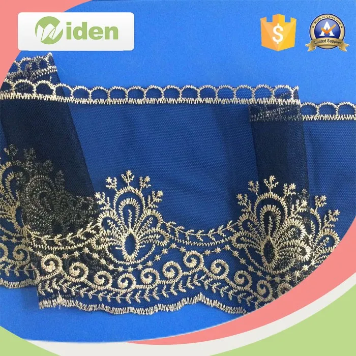 Fancy Lace Designs Salwar Kameez Royal Blue Embroidery Lace