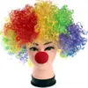 funning colorful clown wigs hair soccer fans three colors synthetic wig CG206