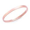 Hot Sale Plating Lining Inspirational Idiom Bracelet Message Bangle