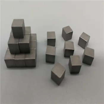 Polished Pure Tungsten Cube 1cm Metal Alloy Cubes 1/4'' Tungsten Cube ...