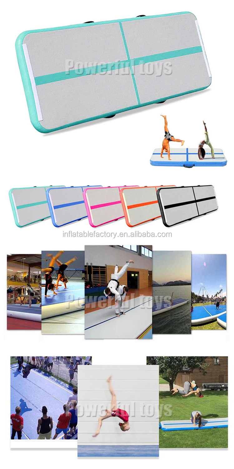 inflatable  folding gymnastics mats air track for gym