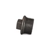 Black Cast Iron Malleable Iron Pipe Fitting Male Thread Plug 3/4inch industrial malleable cast iron npt pipe fitting plug
