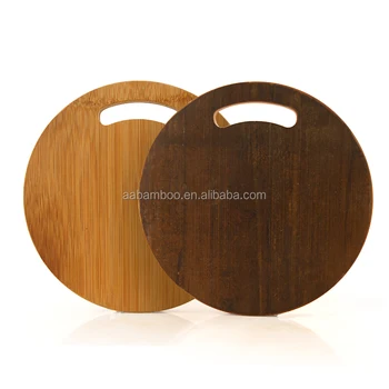 round bamboo cutting board