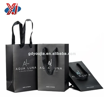 matte black gift bags