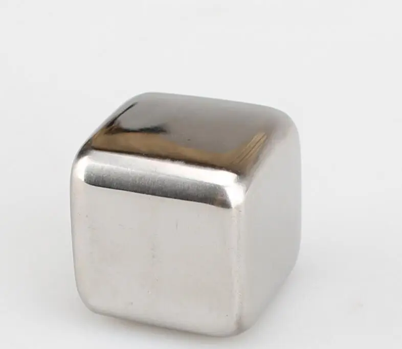 Stainless Steel 304 Bar Patry Dinner Chilling Wiskey Stone Metal Ice Cube