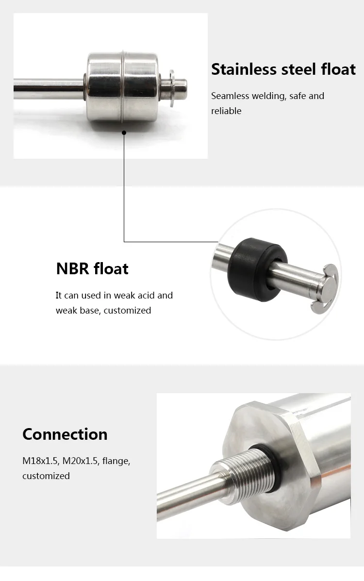 420ma Rs485 Hart High Accuracy Level Water Sensor