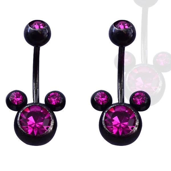 Mickey violet. Серьги Soda small Purple Rings.