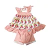 Cheap Price Baby Clothes Flower Toddler Girl Clothing Summer Children Fahion Outfit