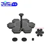 Garden Fountain Pool Watering Pond Pump Pool Aquarium Fish Tank with Ice Shape Solar Panel and 4 Sprayer Adapters