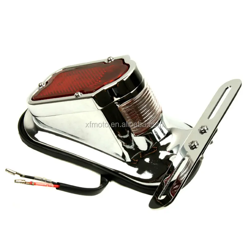 Chrome Plastic Aftermarket Tombstone Tail Light For Harely Chopper