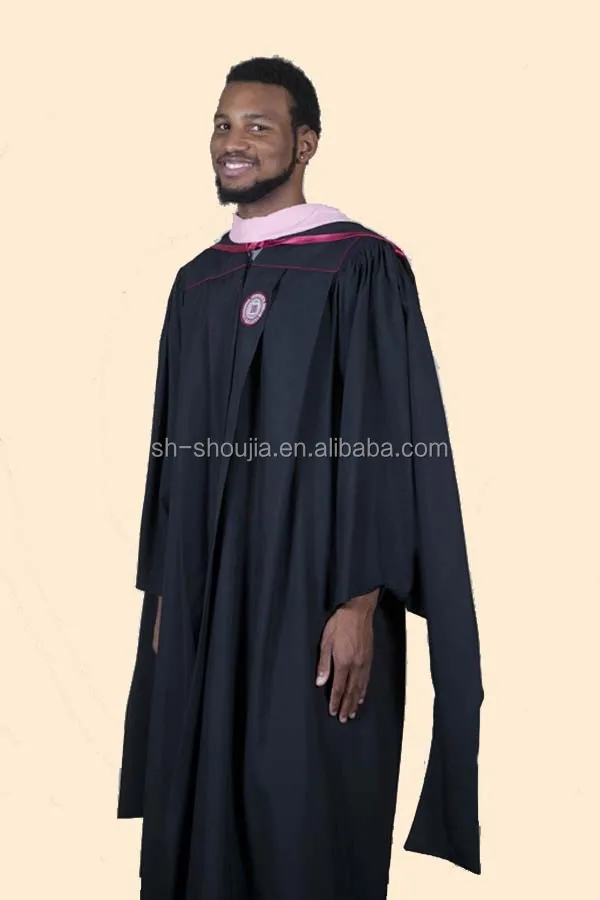 black academic gown