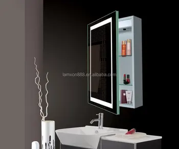 Lux Aqua Bathroom Cabinet Illuminated Mirror Cainet With Shaver